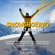 *Snowshoeing in Qanat Bakish with Lebanon Outdoor Activities* *Snowshoeing in Qanat Bakish with Lebanon Outdoor Activities*