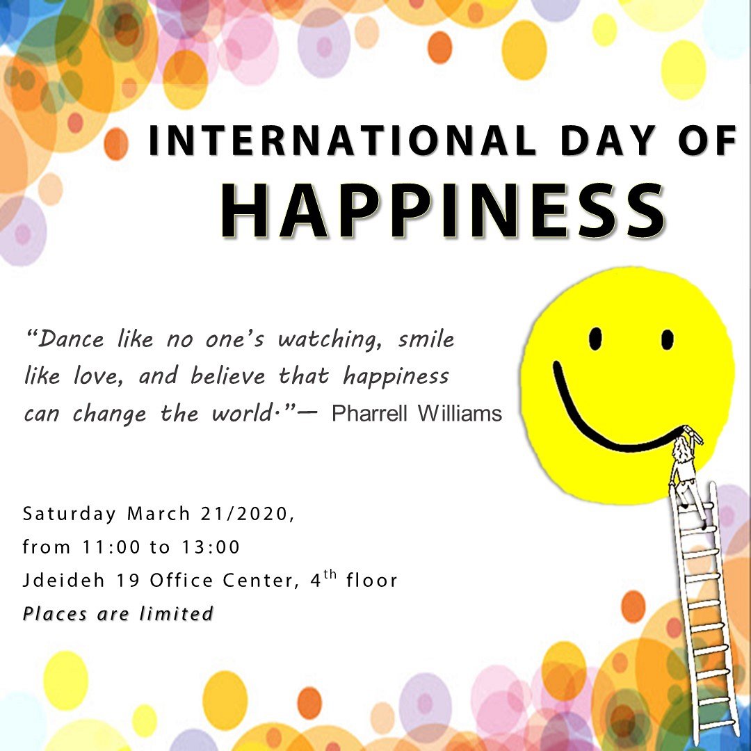 International Day Of Happiness Lebtivity