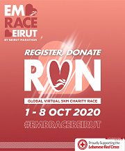 Register, Donate, Run - Global Virtual 5km Charity Race by Beirut Marathon Register, Donate, Run - Global Virtual 5km Charity Race by Beirut Marathon