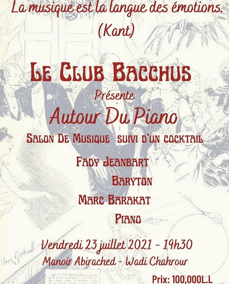 Le Club Bacchus Présente Autour du Piano « Lebtivity