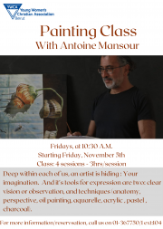 Painting class with Antoine Mansour Painting class with Antoine Mansour
