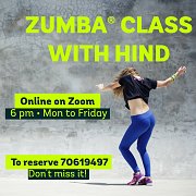 Zumba® with Hind - Online Sessions Zumba® with Hind - Online Sessions