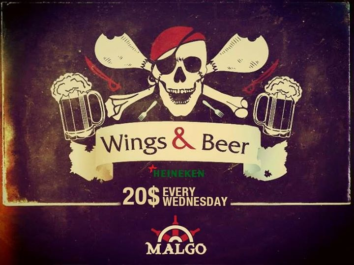Wings & Beer at Malgo, Publicity Every Wednesday « Lebtivity