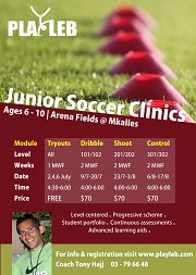 Junior Soccer Clinic by PlayLeb Junior Soccer Clinic by PlayLeb