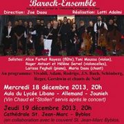 CONCERTS DE NOEL / WEIHNACHTSKONZERTE "BAROCK-ENSEMBLE" CONCERTS DE NOEL / WEIHNACHTSKONZERTE "BAROCK-ENSEMBLE"