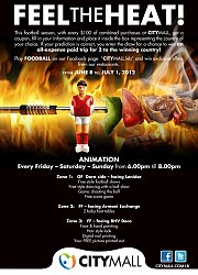 "Feel the Heat" at Citymall - Football & animation "Feel the Heat" at Citymall - Football & animation