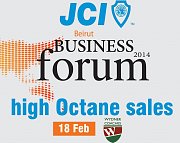 JCI Beirut Business Forum Program 2014: "High Octane Sales" JCI Beirut Business Forum Program 2014: "High Octane Sales"