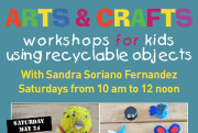 Arts and Crafts workshop for kids using recyclable objects Arts and Crafts workshop for kids using recyclable objects