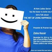 Be Happy: Intro session to the Happiness Program ~ In Tripoli Be Happy: Intro session to the Happiness Program ~ In Tripoli
