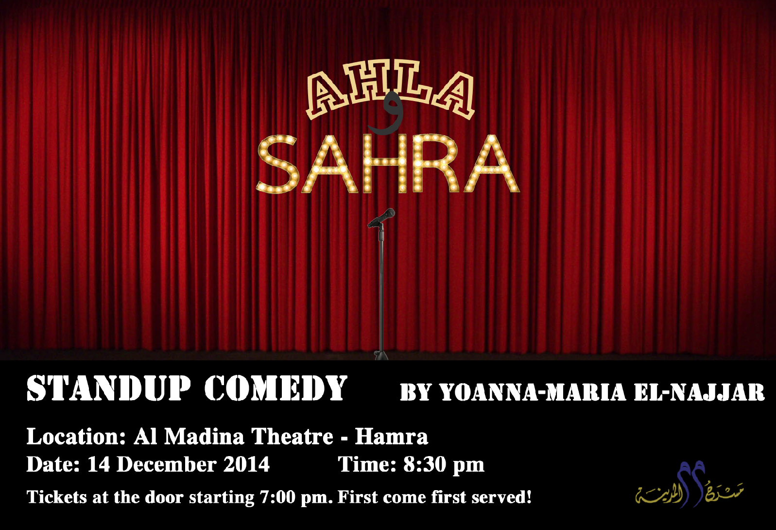 Ahla W Sahra Standup Comedy show « Lebtivity