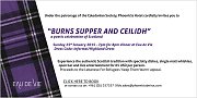 Scottish Night - Burns' Night at Eau De Vie under the patronage of the Caledonian Society Scottish Night - Burns' Night at Eau De Vie under the patronage of the Caledonian Society
