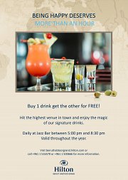 HAPPY HOUR at Hilton! HAPPY HOUR at Hilton!