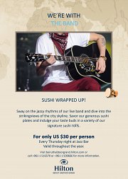 Sushi & Jazz Night at Hilton Sushi & Jazz Night at Hilton