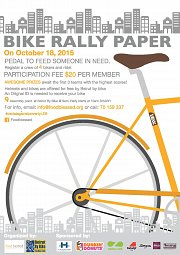 Bike Rally Paper - Pedal Against Poverty with Foodblessed Bike Rally Paper - Pedal Against Poverty with Foodblessed