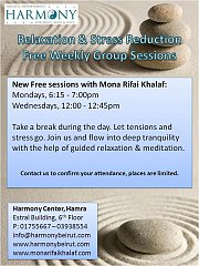 Relaxation & Stress Reduction Free Weekly Group Sessions Relaxation & Stress Reduction Free Weekly Group Sessions