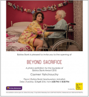 Beyond Sacrifice - A solo exhibition by photographer & senior student Carmen Yahchouchy Beyond Sacrifice - A solo exhibition by photographer & senior student Carmen Yahchouchy