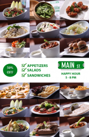 Food Happy Hour at Main Street Food Happy Hour at Main Street