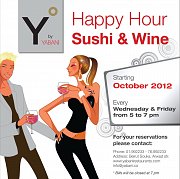 Y by Yabani: Happy Hour - Sushi & Wine Y by Yabani: Happy Hour - Sushi & Wine