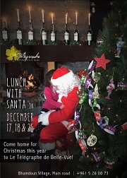 Lunch with Santa at Le Télégraphe de Belle-Vue! Lunch with Santa at Le Télégraphe de Belle-Vue!