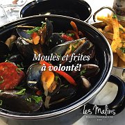 Moules et Frites at Les Malins Moules et Frites at Les Malins