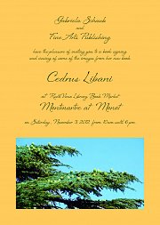 Book Signing of CEDRUS LIBANI by Gabriela Schaub Book Signing of CEDRUS LIBANI by Gabriela Schaub