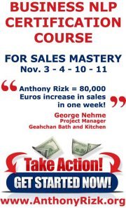 Business NLP Certification Course for Sales Mastery Business NLP Certification Course for Sales Mastery