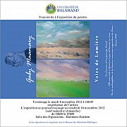 Voies de Lumiere - Exposition de Gaby Maamary Voies de Lumiere - Exposition de Gaby Maamary