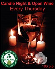 Candle Night & Open Wine at Mon General every Thursday Candle Night & Open Wine at Mon General every Thursday