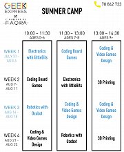 Faqra Technology Summer Camp Faqra Technology Summer Camp