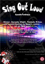 "SING OUT LOUD" Karaoke Dinner Fundraiser by Lebanese Red Cross - Youth Department - Spears Center "SING OUT LOUD" Karaoke Dinner Fundraiser by Lebanese Red Cross - Youth Department - Spears Center