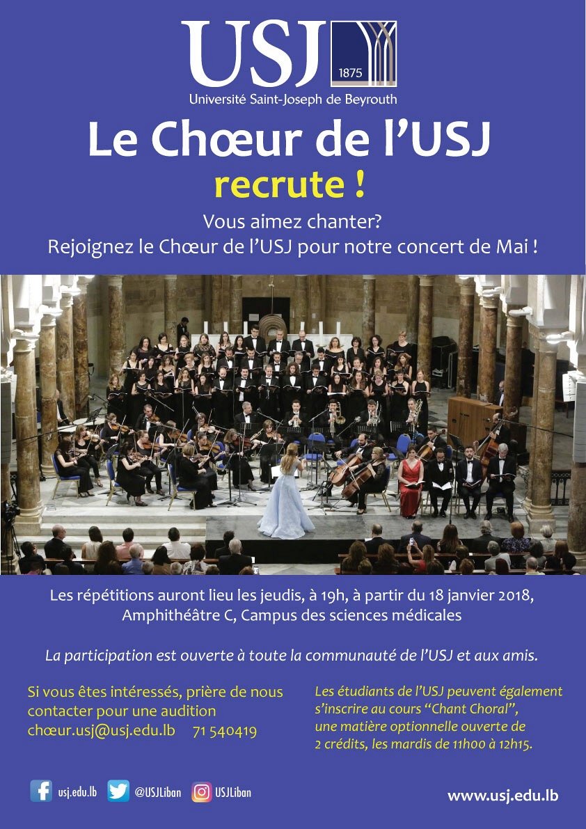 Usj Choir Singers Recruitment Days Lebtivity