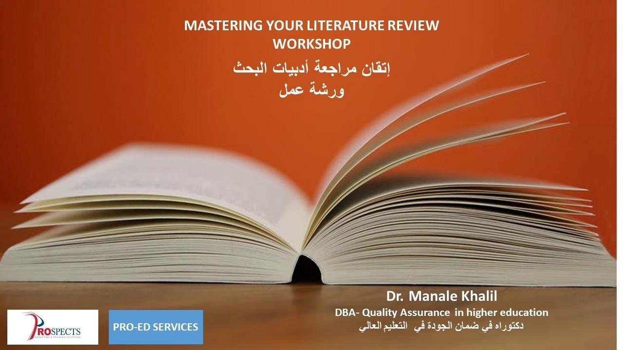 Mastering Your Literature Review Lebtivity