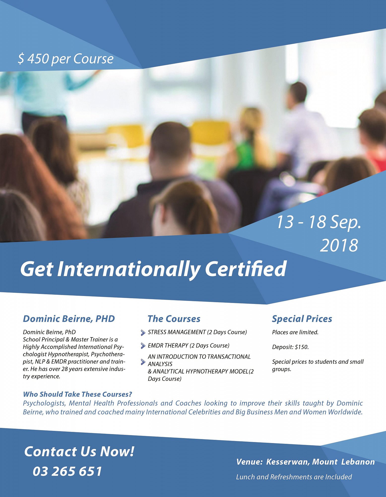 Get Internationally Certified For Psychologists/Mental Health