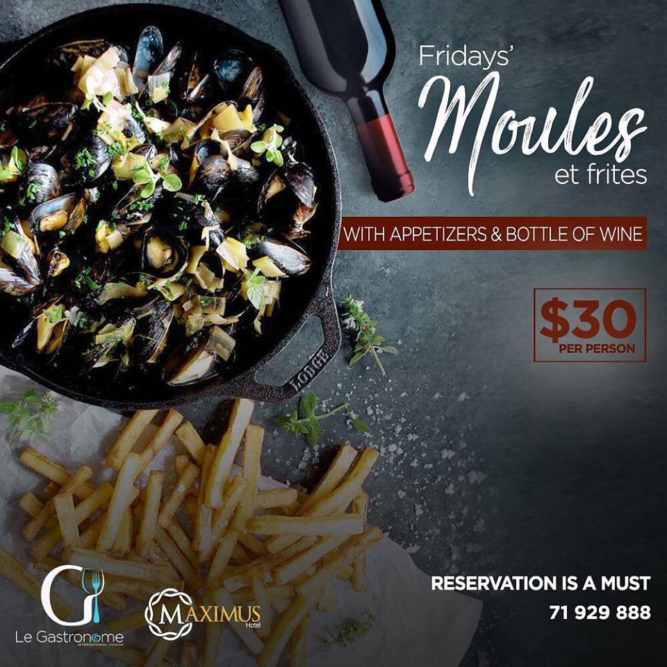 Fridays' Moules et Frites Le Gastronome « Lebtivity