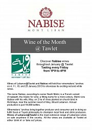 Wine Tasting at Tawlet: Nabise Wine Tasting at Tawlet: Nabise