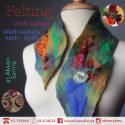 Felting at Alwan Salma Felting at Alwan Salma