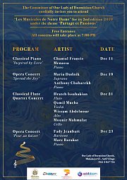 Les Musicales de Notre Dame 2019 - Full Program Les Musicales de Notre Dame 2019 - Full Program